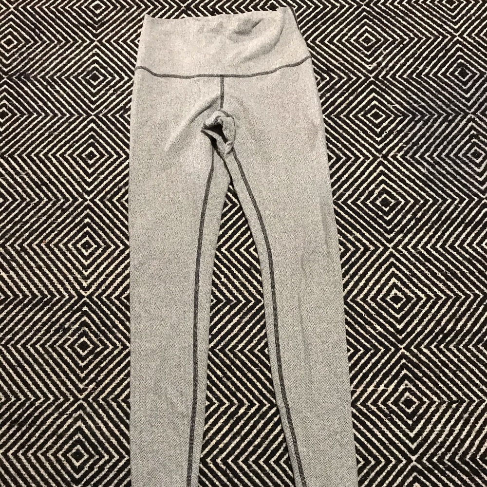 Herringbone grey lulu wunder under pants